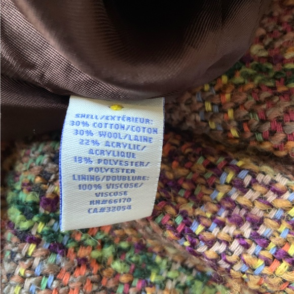 Colourful cotton/wool blend tweed pencil skirt - Picture 5 of 6